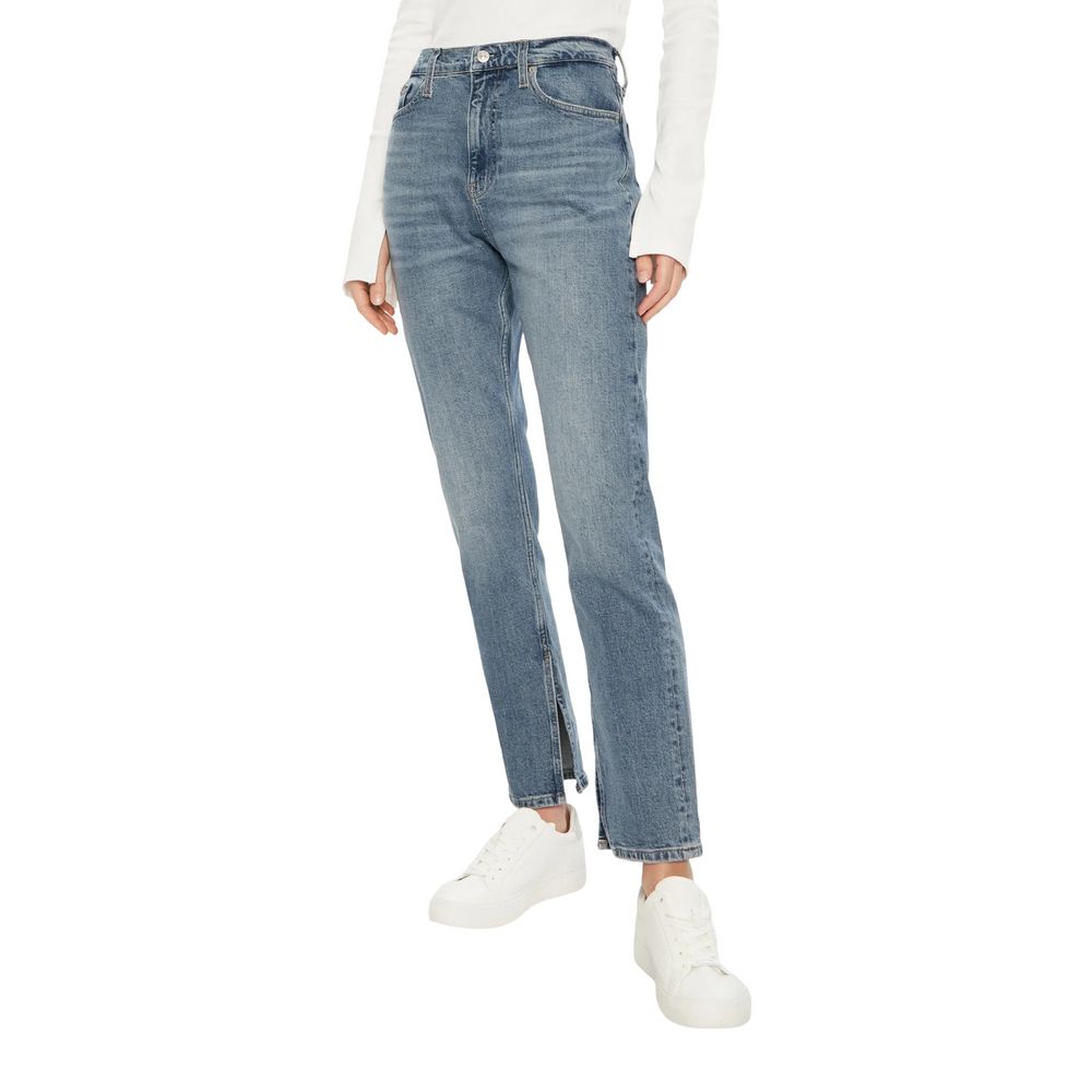Blue Cotton Slim Fit Jean