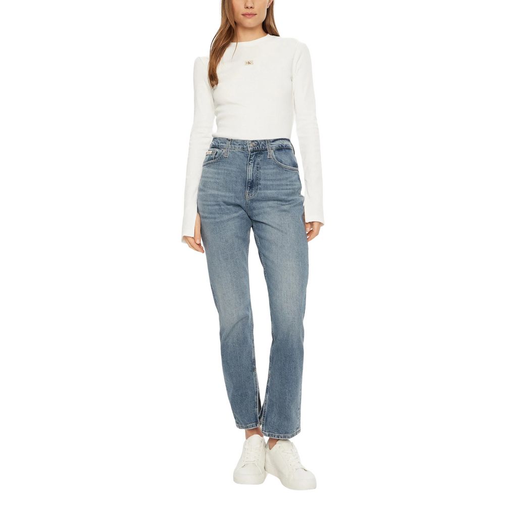 Blue Cotton Slim Fit Jean
