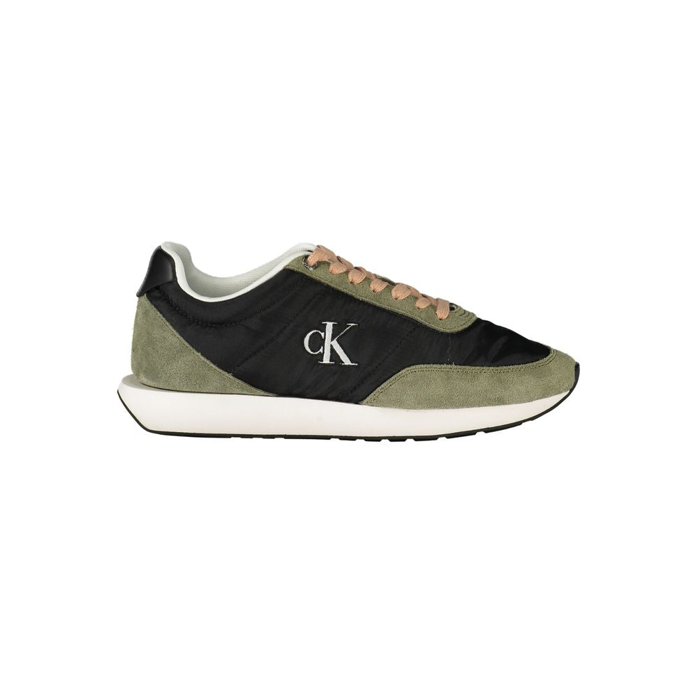 Black Leather Women Sneaker