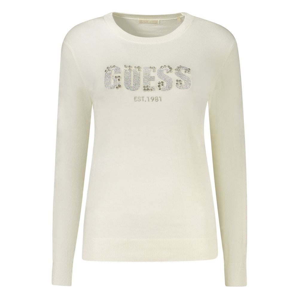 White Viscose Women Sweater