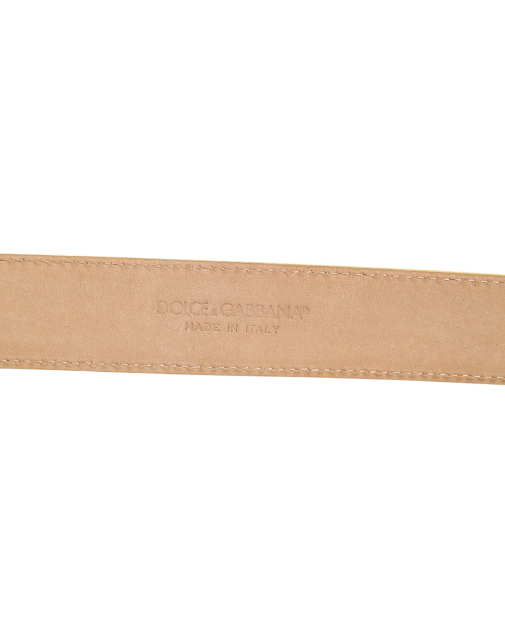 Light Yellow DEVOTION Heart DG Buckle Belt