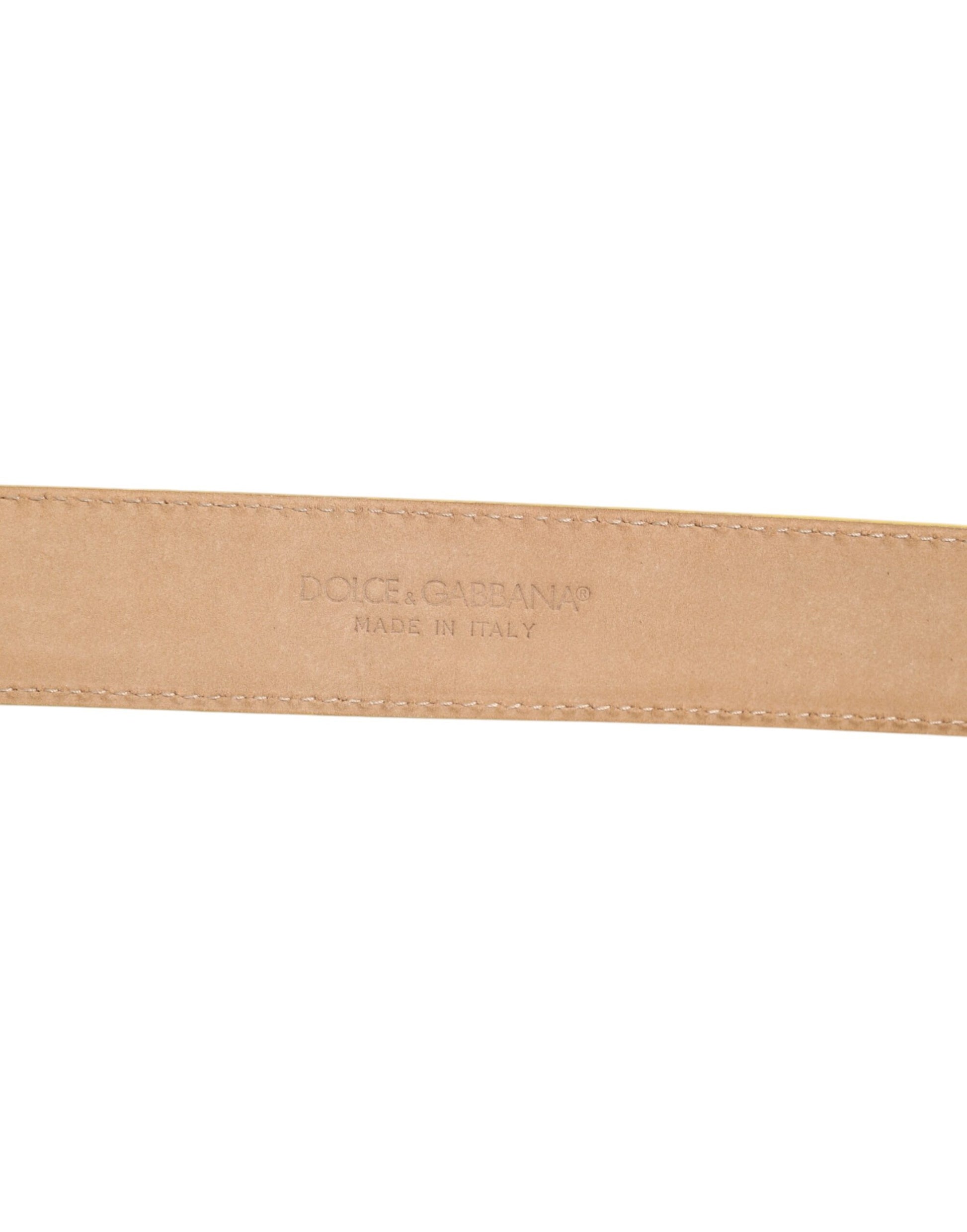 Light Yellow DEVOTION Heart DG Buckle Belt