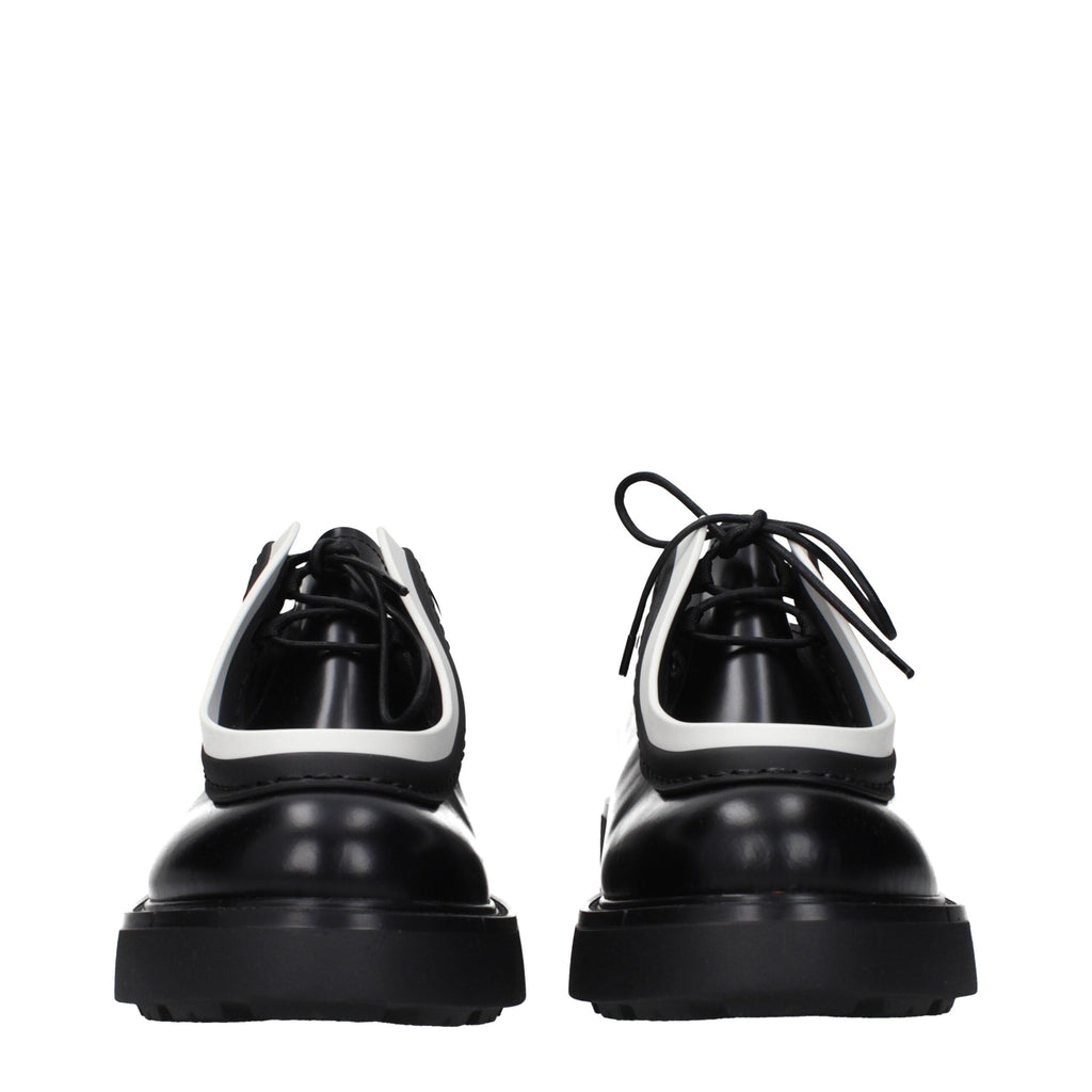 Black Leather Oxfords And Derbies