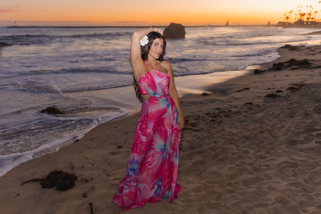 KELLYS SUNSET DRESSES VIOLA MAXI HALTER DRESS