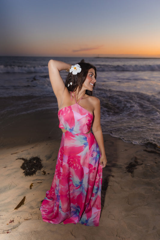 KELLYS SUNSET DRESSES VIOLA MAXI HALTER DRESS