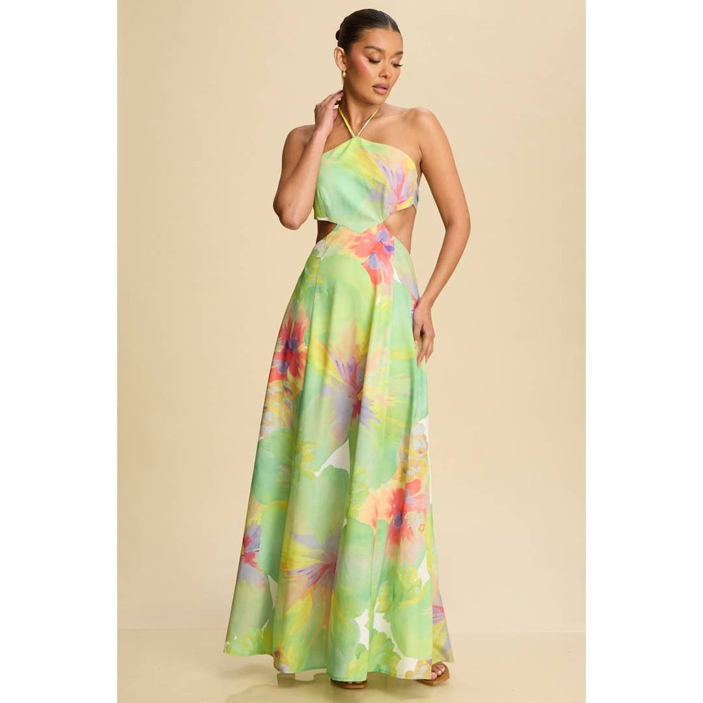 KELLYS SUNSET DRESSES VIOLA MAXI HALTER DRESS