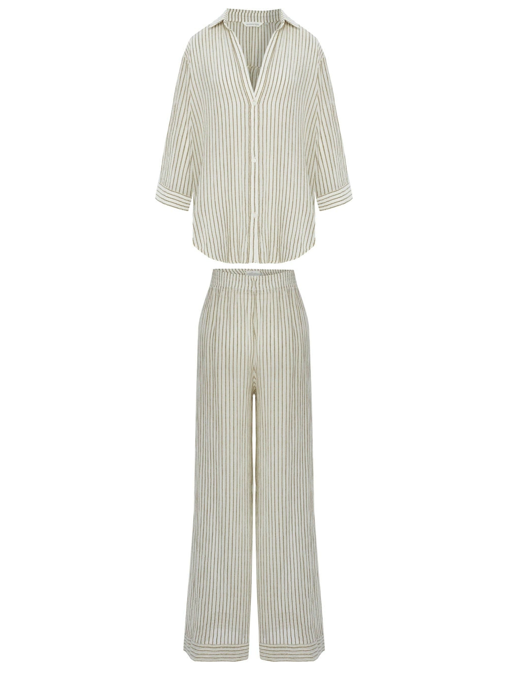 Voyage Set - Khaki Green Stripes