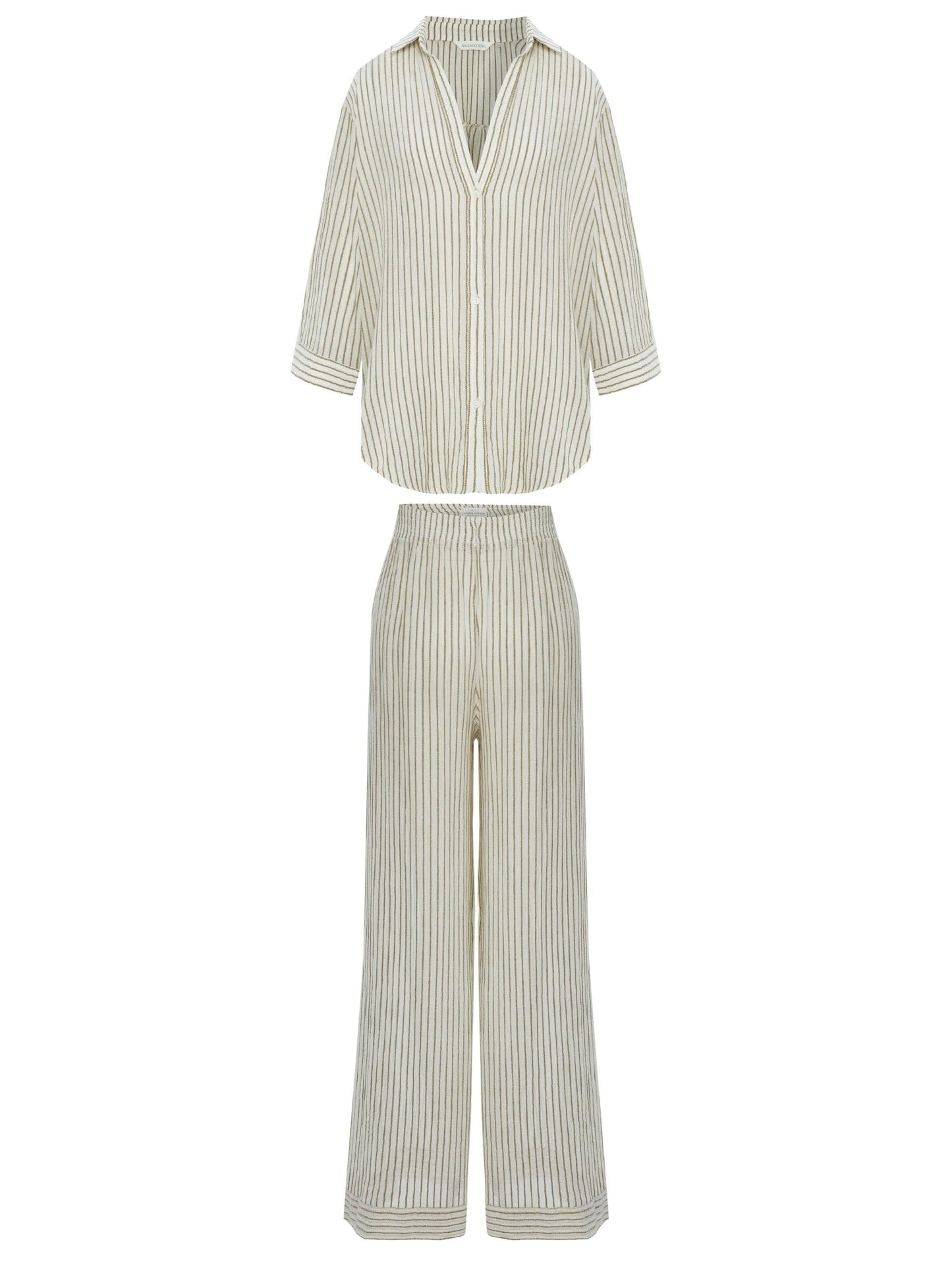 Voyage Set - Khaki Green Stripes
